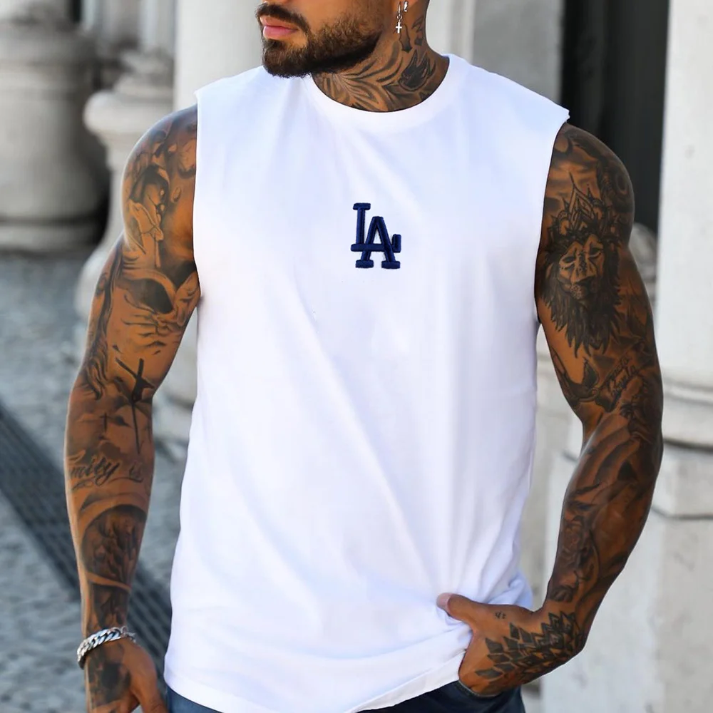 Los Angeles LA Casual Tank Top Men's Sleeveless Top