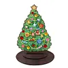Wooden Desktop Diamond Art Kits Xmas Tree Diamond Painting Desktop Ornaments Kit