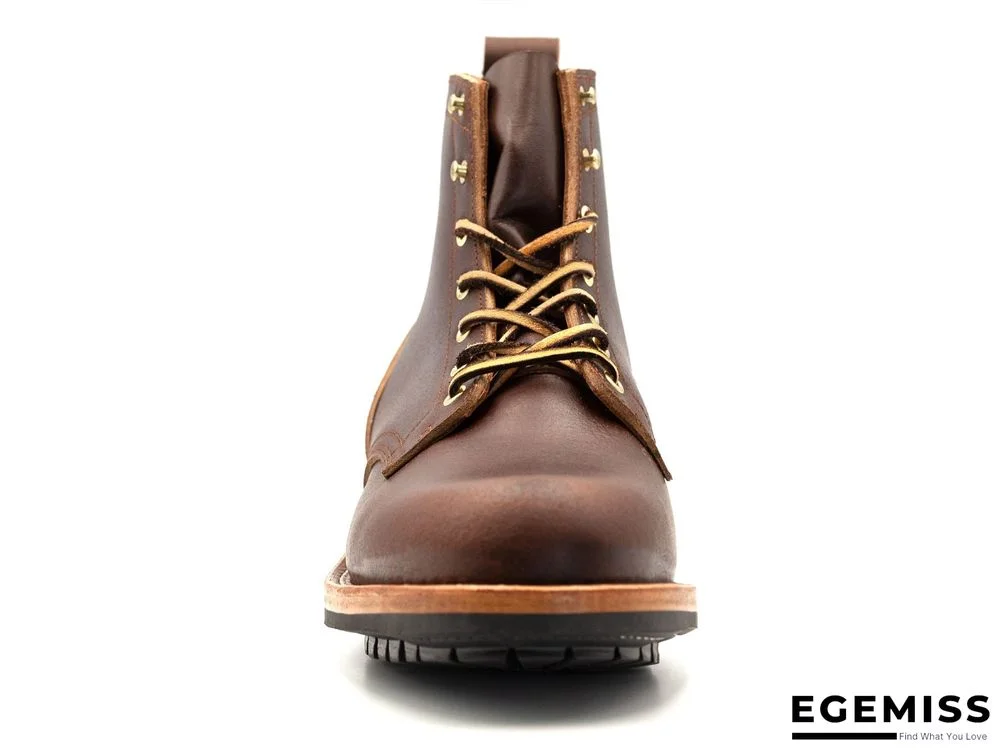 Cow Split Leather Men Boots Comfortable Boots Men Footwear Rubber Ankle Boots Men's Shoes | EGEMISS