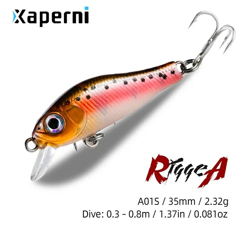 Xaperni 35mm 2.3g Silent hot model fishing lures hard bait 10color for choose minnow quality professional minnow