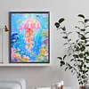 Diamond Painting-5D Full Round Drill Jellyfish
