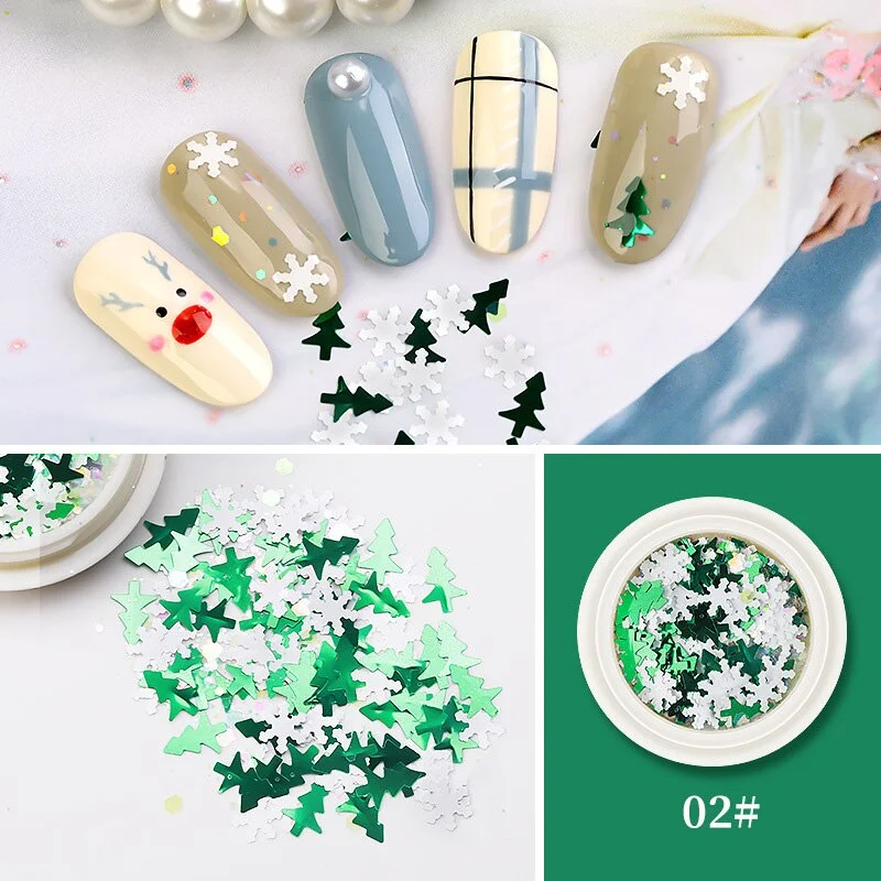 Butterfly Design Mixed Ultra-thin Hollow Metal Patch Snowflake DIY Jewelry Nail Art Decoration Metallic Nail Art Sequins Gem-Nail Inspo