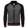 Winter Men's Patchwork Knit Jacket Lapel Jacket