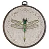 Dragonfly Bead Embroidery Kit &ndash; 15x15cm DIY Cross Stitch Set tapestrymarket