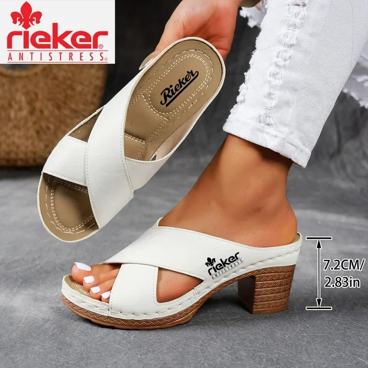 RIEKER® Damskie buty letnie na podwyższenie