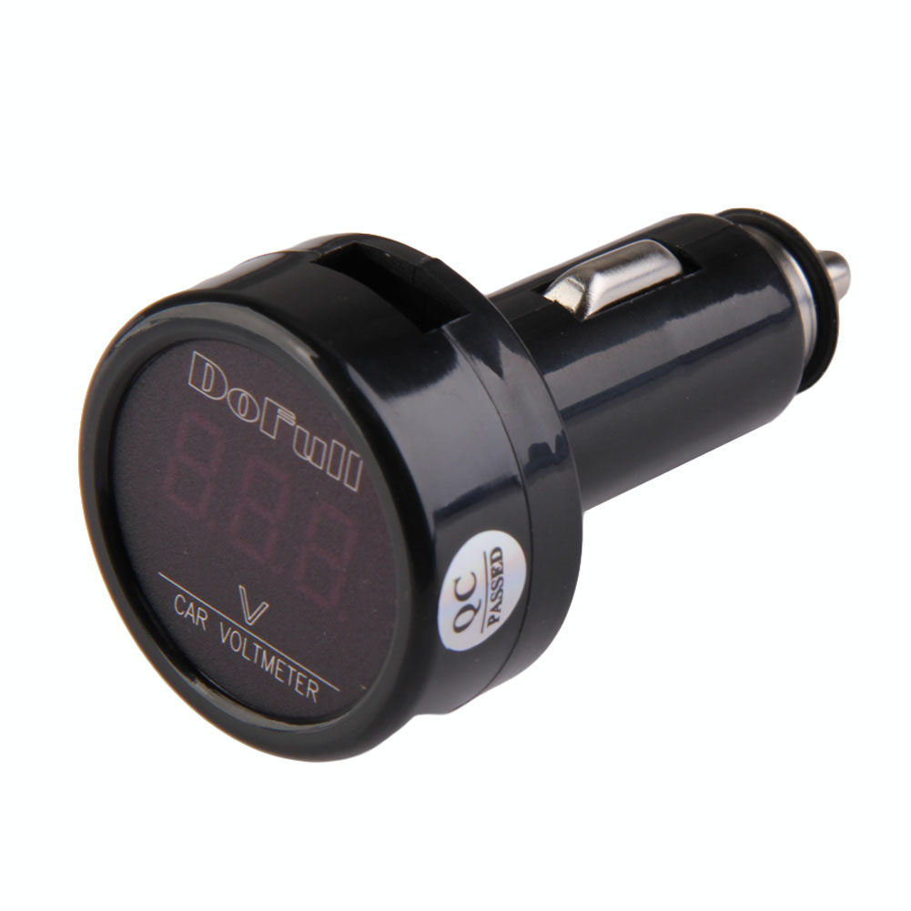 

12V-24V Digital Voltmeter Auto Car Battery Cigarette Lighter Voltage Gauge, 501 Original
