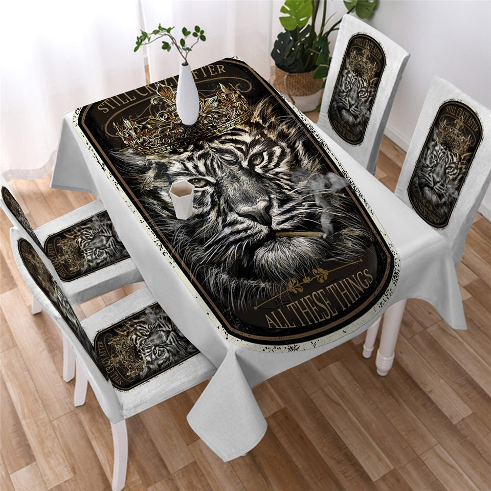 

Tiger King - Tablecloth Without Chair Cover, 140*140cm, 501 Original