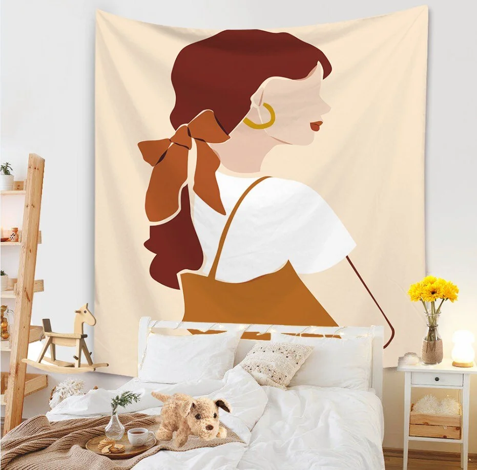 Abstract Painting Wall Hanging Tapestry Blanket Decoration Living Room Art Tapestry Carpet Boho Throw Towel Wall Hanging Macrame