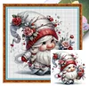 Flower Gnome-18CT Stamped Cross Stitch 30*30cm/11.81*11.81in