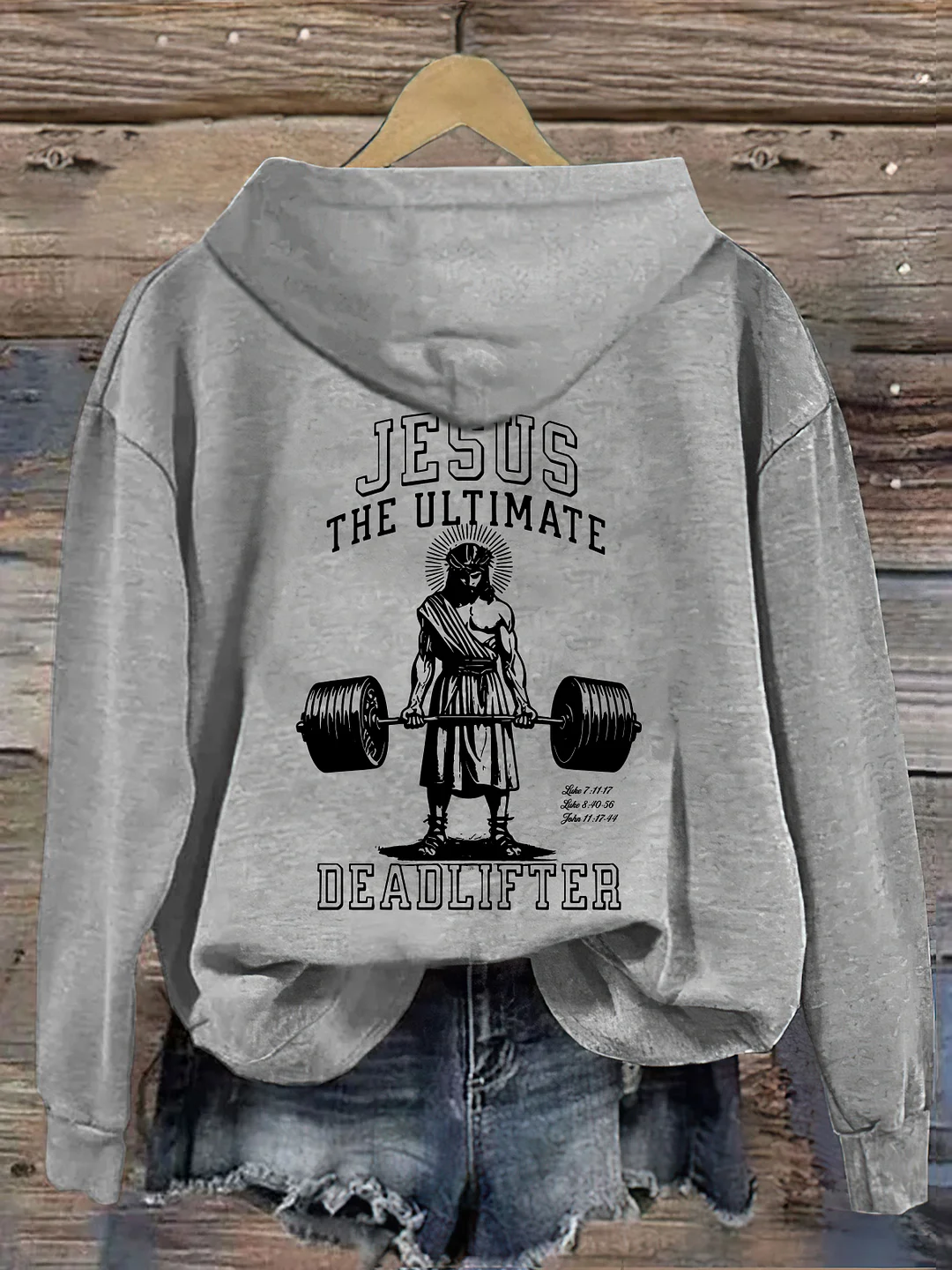 Vintage Jesus Ultimate Deadlifter Hoodie