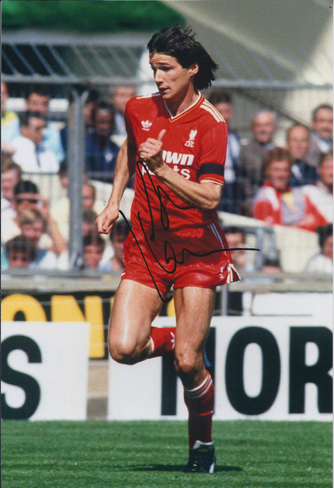 Alan HANSEN SIGNED Autograph Rare Crown Paints Shirt Photo Poster painting AFTAL COA Liverpool