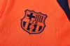 Barcelona 25-26 1/4 Zip Tracksuit Player Version T90- Orange Chandal