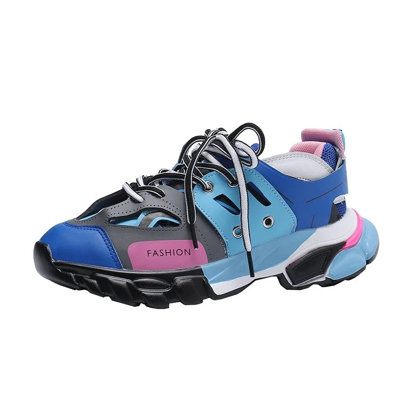 Winter Women's Chunky Sneakers 2021 Trendy Fashion Women Dad Shoes Pink Sport Casual Shoes Fashion Women's Sneakers Trainers