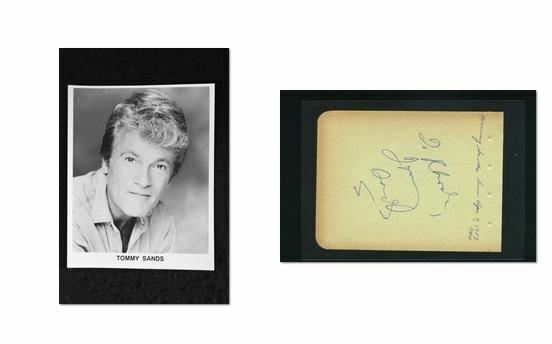 Tommy Sands - Signed Autograph and Headshot Photo Poster painting set