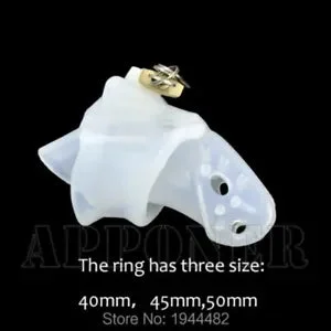 pornhint Pornhint Stinging Silicone Chastity Device Lock Plastic Chastity Belt Cage Spikes Ring