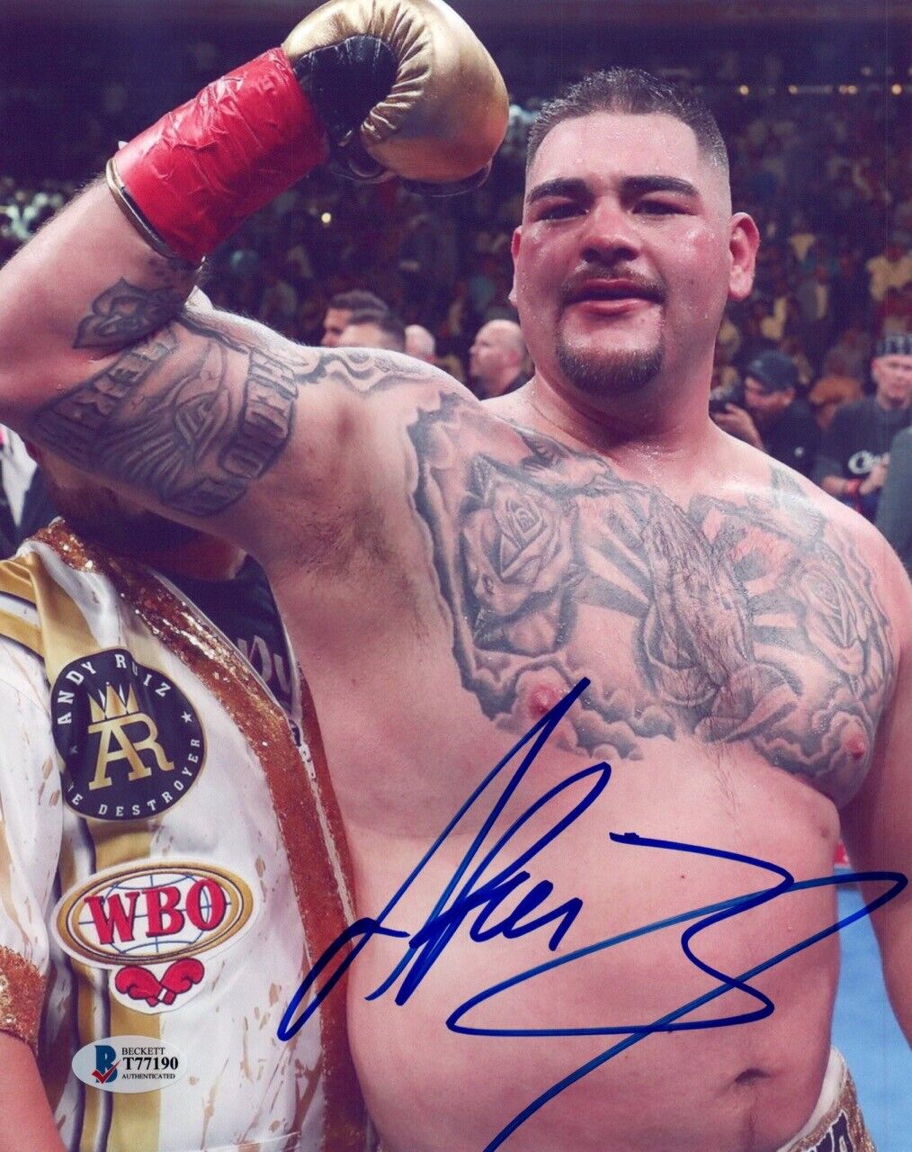 Andy Ruiz Signed Autographed 8x10 Photo Poster painting Mexico Boxing Champion Beckett BAS COA