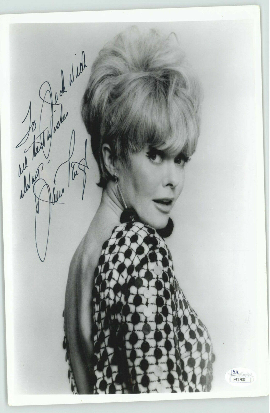 JANIS PAIGE, ACTRESS AUTOGRAPHED SIGNED 8X10 JSA AUTHENTICATED COA #P41700