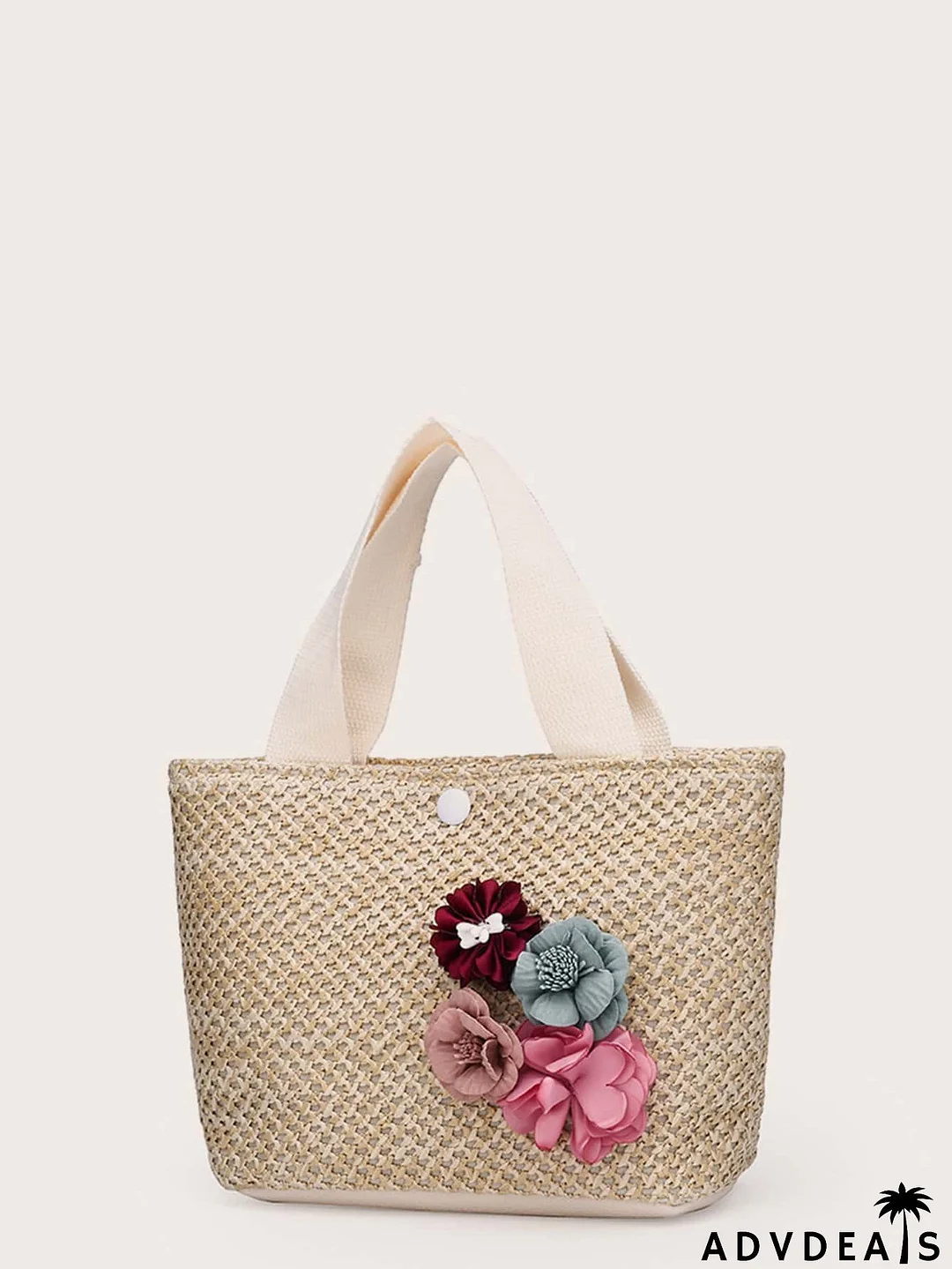 Floral Decor Satchel Bag