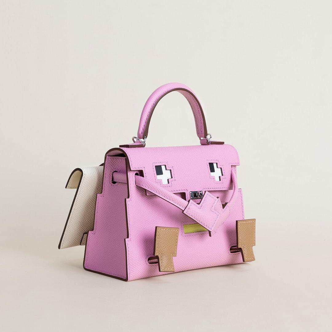 Kelly Doll Epsom X9 Mauve sylvestre/4B Biscuit/9R Lime/l2 Nata PHW