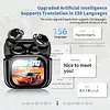 Bluetooth-compatible Translation Earbuds Real Time with Touch Control Color Screen Charging Case AI Language Translator Earbuds for Travel Business