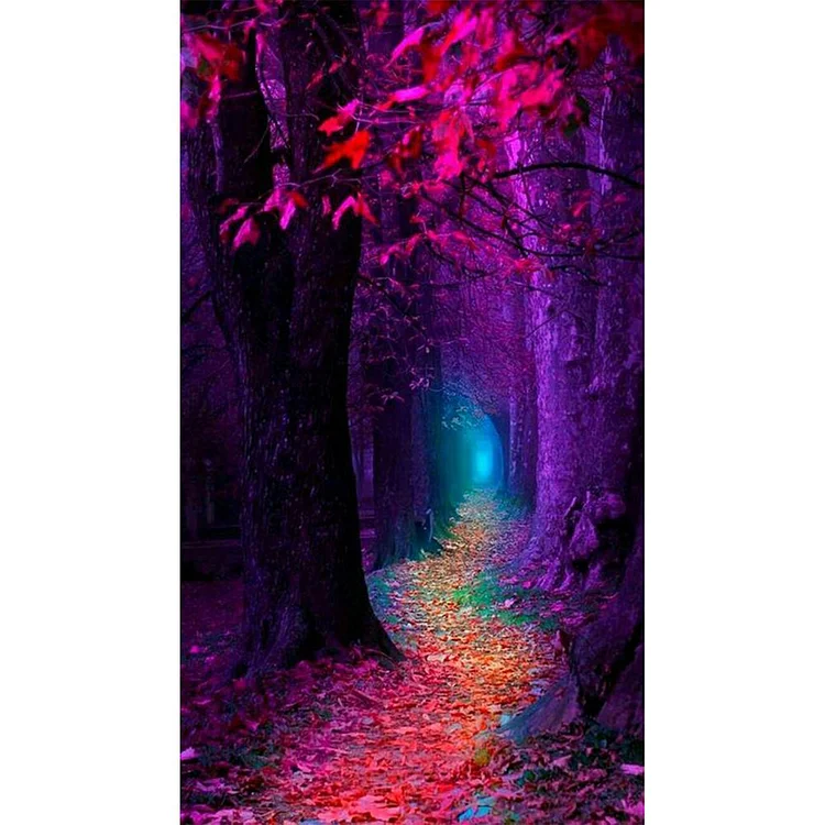Forest Path - Full Round Drill Diamond Painting - 40x70cm(Canvas)