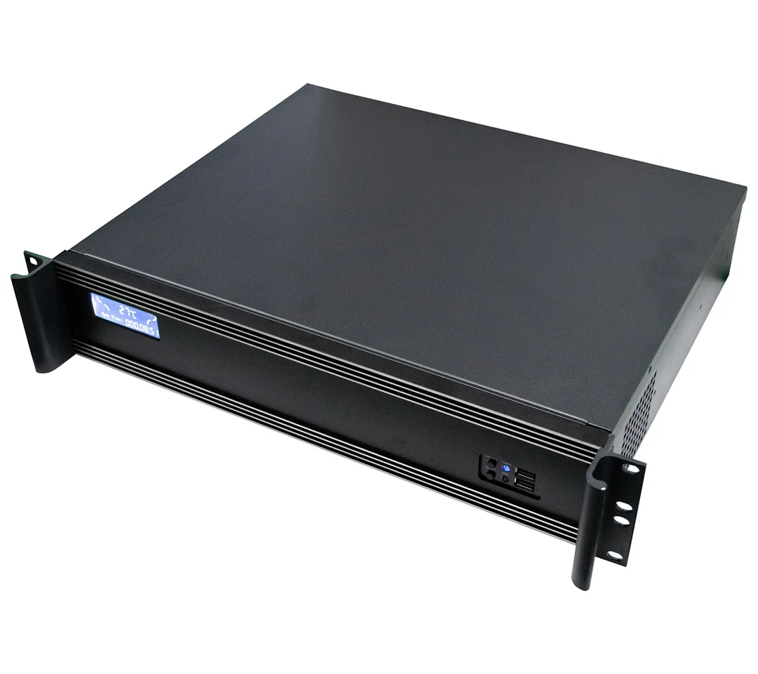RFID Industrial Rack Mounted Computer Host Server Intel i3 i5 i7 i9 Dual LAN PC with Temperature Display