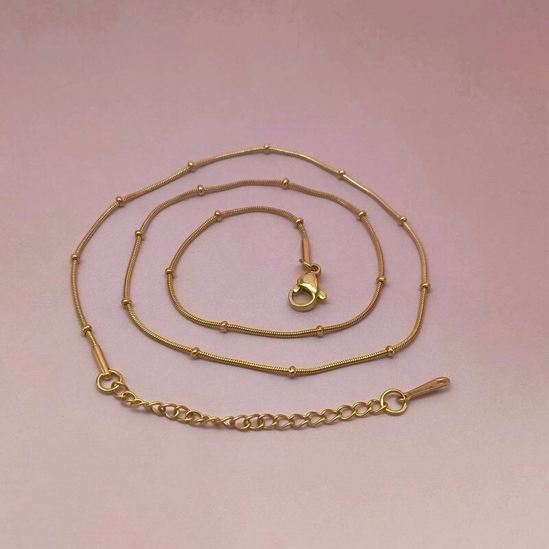 Casual Minimalist Solid Color 201 Stainless Steel Necklace