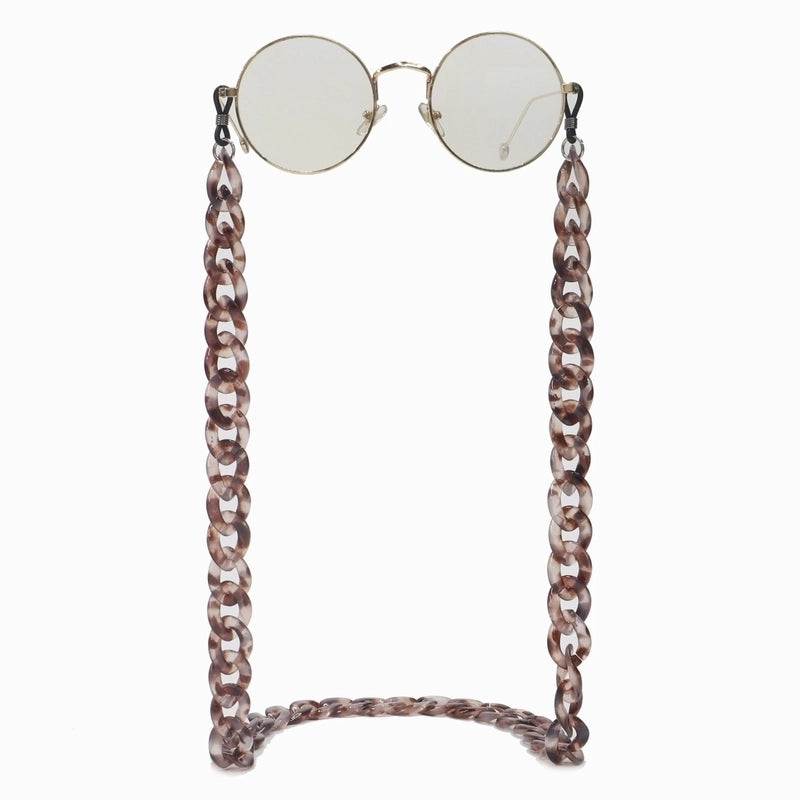 Resin Acrylic Plastic Leopard Print Glasses Chain Simple Retro Fashion Glasses Chain Anti-skid And Anti-lost