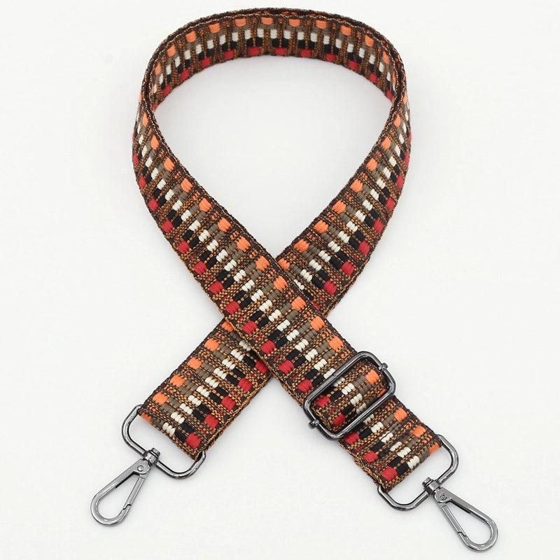 Polyester Cotton Stripe Bag Strap