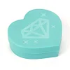 Diamond Painting Plastic Sky Blue Tray Heart Shape Drill Plate 7x7cm