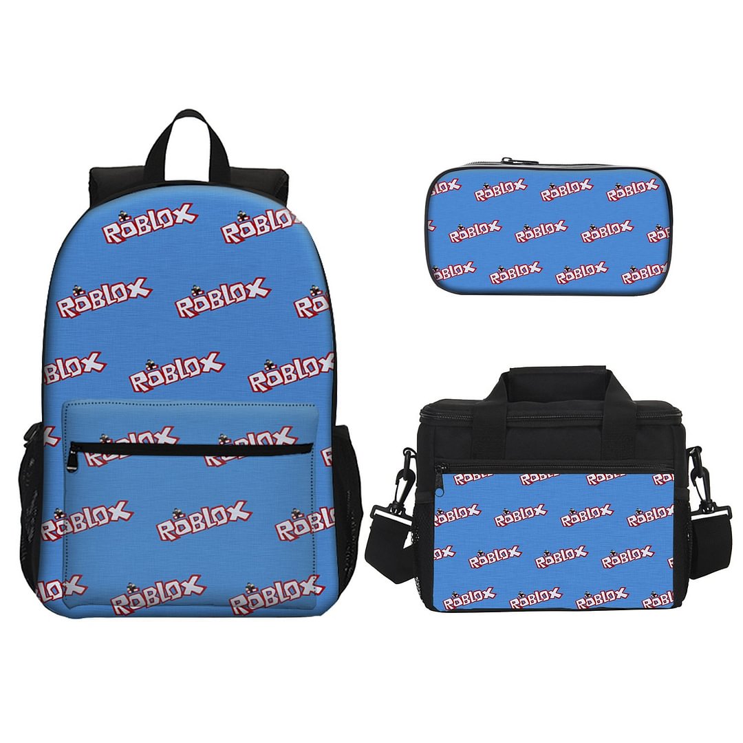 Roblox Backpack Set Pencil Case Lunch Bag 3 in 1 for Kids Teens