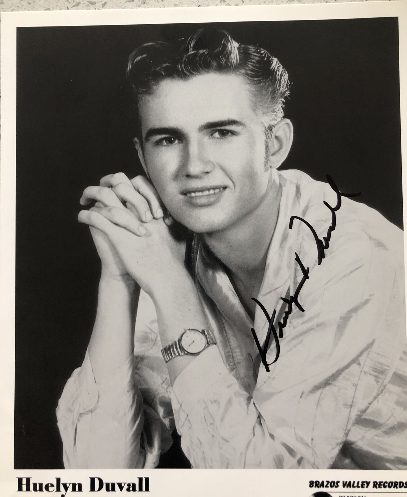 HUELYN DUVALL Signed Photo Poster painting Rock N Roll 50’s Rockabilly