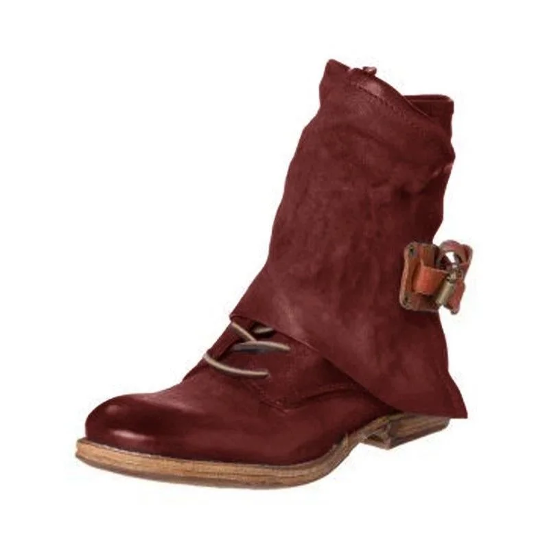 Casual Flat Heel Outdoor Boots | EGEMISS