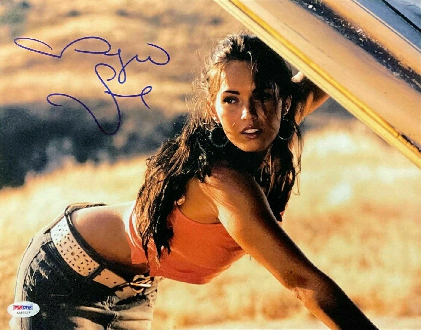 Megan Fox Actress Signed 11x14 Photo Poster painting Autographed AUTO PSA/DNA Sticker Only