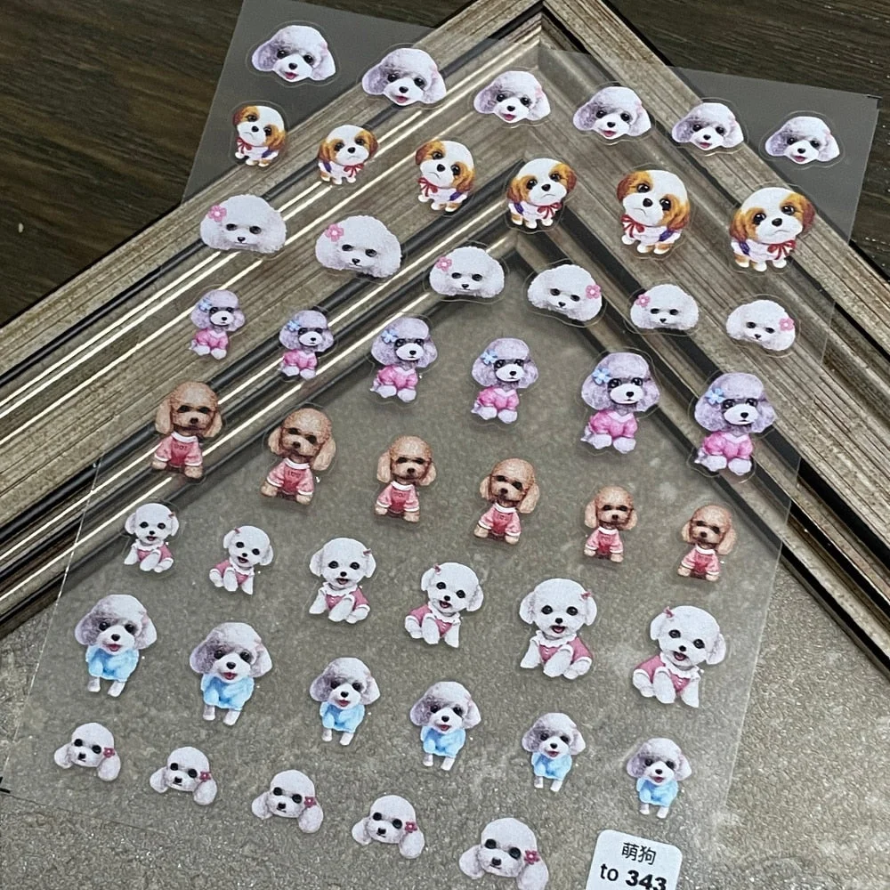 Snack Cracker Fruit Nail Sticker Strawberry 3D Engraved Nail Stickers Quality Nail Art Decorations Nail Decals Design