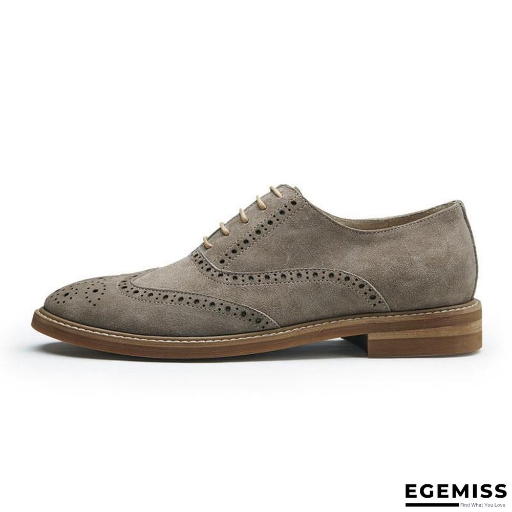 Men's Business Classic Suede Brogue Shoes | EGEMISS