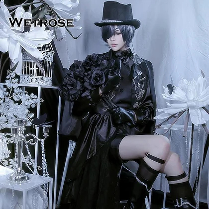 [Wetrose] In Stock Black Butler 15th Anniversary Ciel Phantomhive Dress Costume Cosplay Set