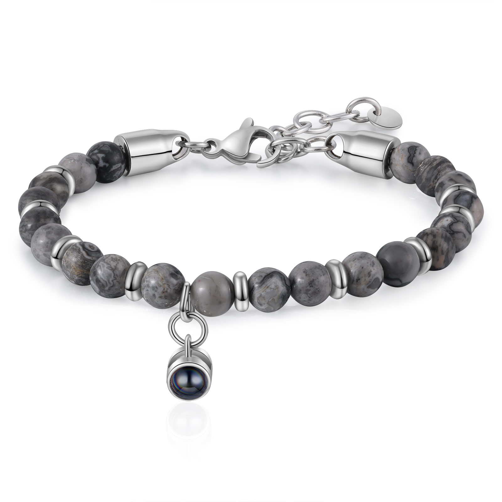 Braccialetto con proiezione personalizzato foto coppia amore Valentine 