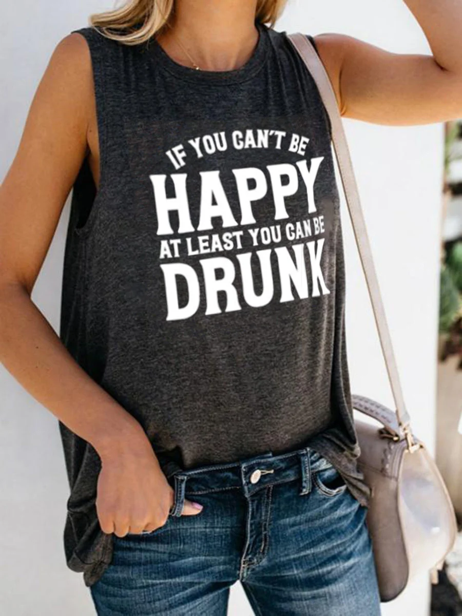 Happy Drunk  Tank Top