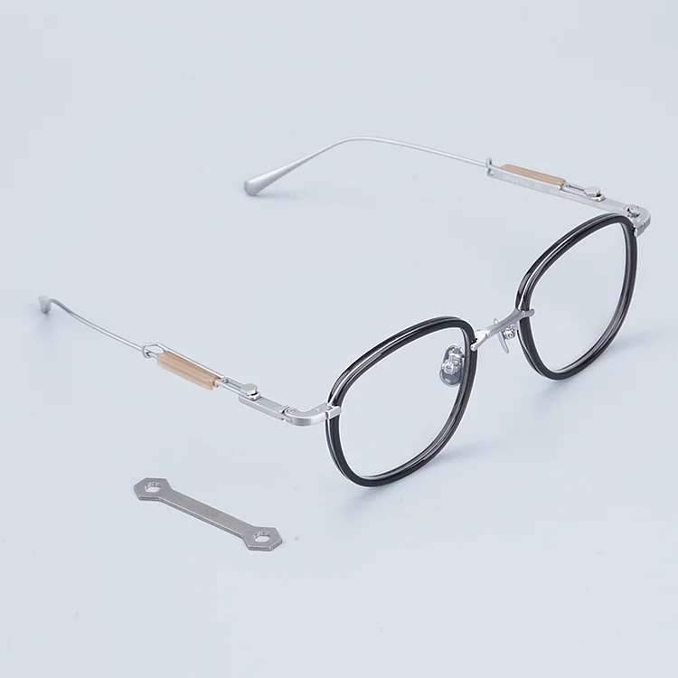 Pure Titanium Luxury Brand Eyeglasses Frames Oval Gold Women Glasses Adjustable  Steampunk Original Eyewear