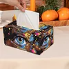 Yeux colorés en bois - boîte de mouchoirs bricolage 5d