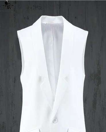 2021 New Arrival Dress Vests For Men Slim Fit Mens Suit Vest Male Waistcoat Gilet Homme Casual Sleeveless Formal long-style Vest