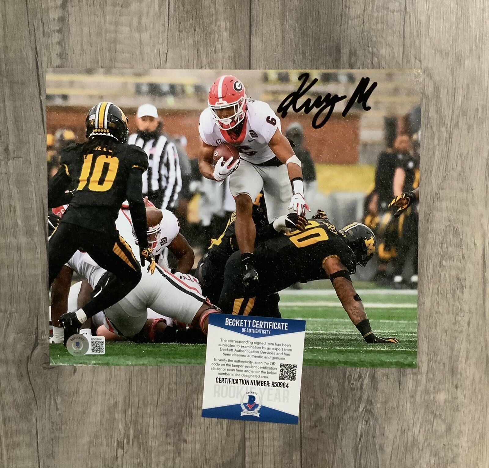 Kenny McIntosh signed autographed 8 x 10 Photo Poster painting beckett bas coa Georgia UGA