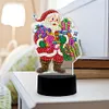 DIY Diamond Painting 7 Color Night Light Lamp Home Decoration Ornament Gift Kit(Santa Claus)