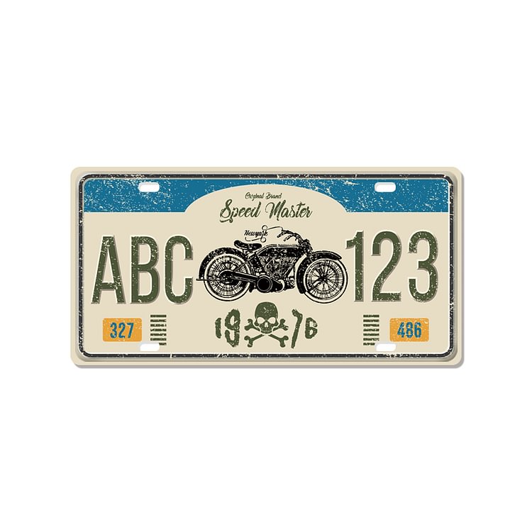 Motorcycle - Car License Tin Signs/Wooden Signs - Calligraphy Series - 6*12inches