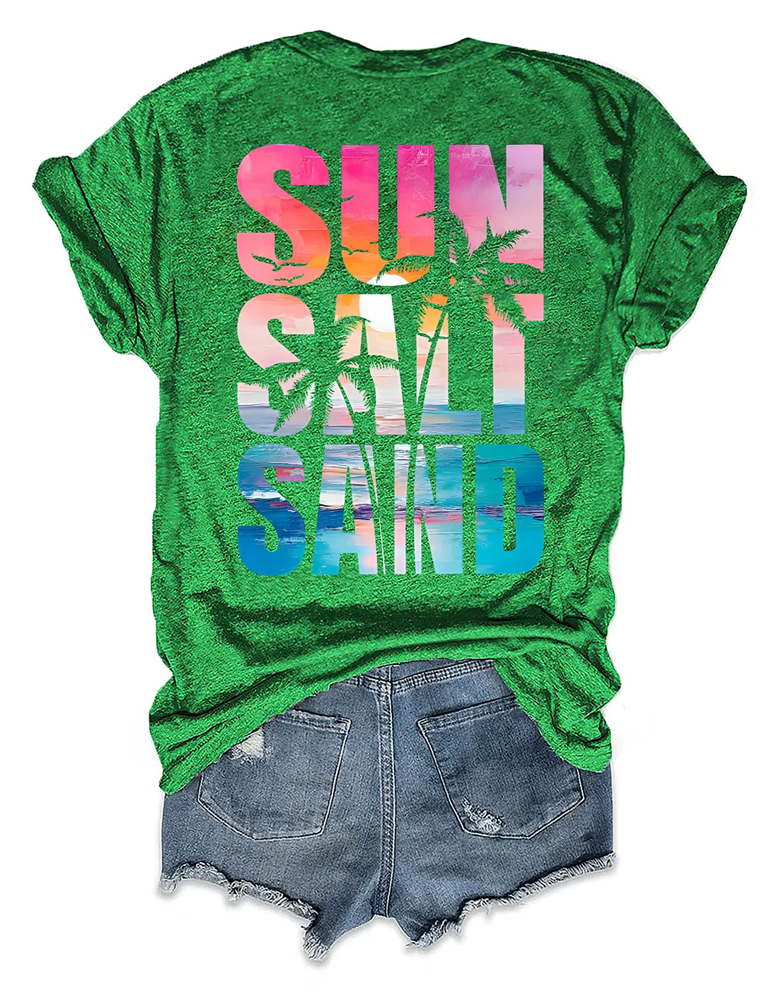 Retro Summer Sun Salt Sand T-shirt