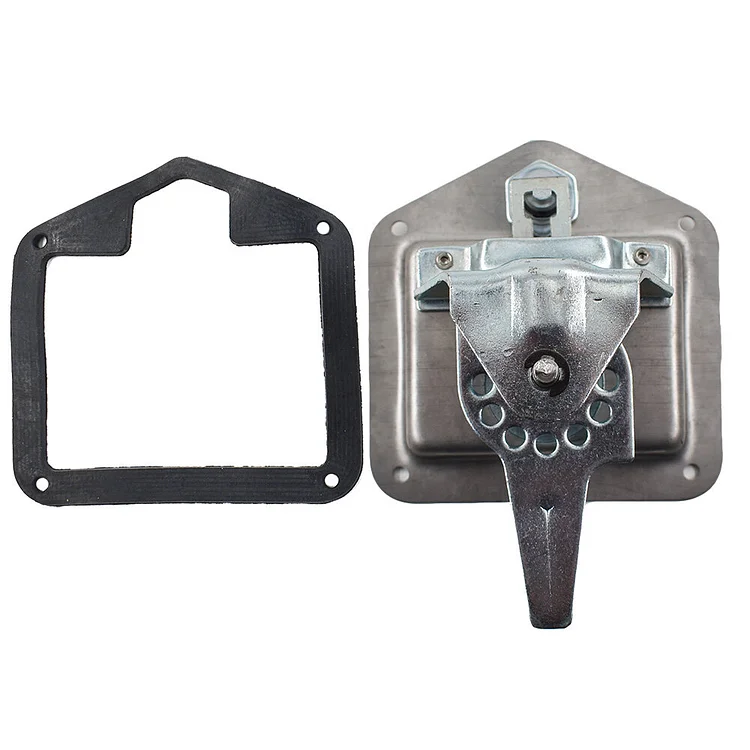 Silscvtt Trailer Door Latch T-Handle Lock Stainless Steel Keys Replacement for Camper RV Truck Tool (2PCS)