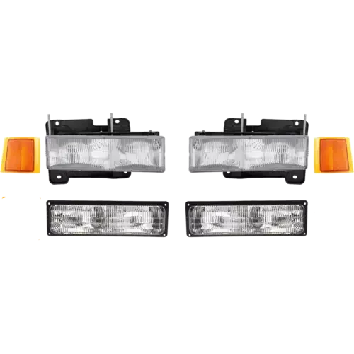 Dronehint Headlight Driving Head light Headlamp Driver & Passenger Side for Suburban GMC (For: GMC) Parts