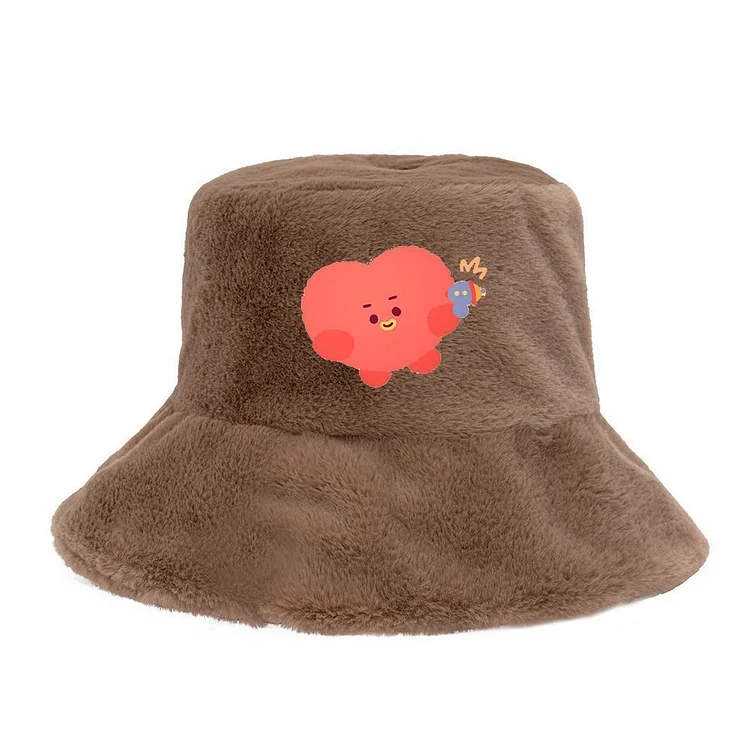 BT21 Cartoon Fisherman Bucket Sun Hat - BTS Official Merch