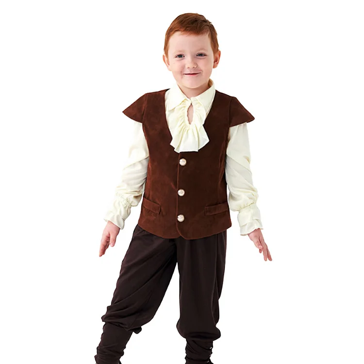 Kids Pirate Knight Costume Children's Dress Up Halloween Carnival Suit
